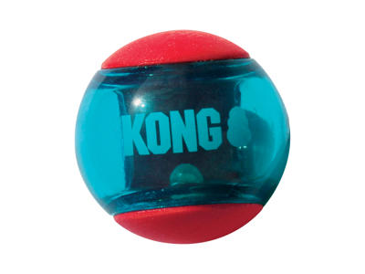 KONG SQUEEZZ ACTION BALL HUNDELEGETØJ Ø 5 CM / 3 STK