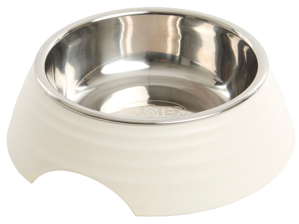 BUSTER Frosted Ripple Bowl, mat hvid, S
