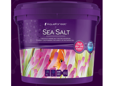 Aquaforest Marine sea Salt 22 kg spand– Syntetisk havsalt til akvarier med fisk og hvirvelløse dyr