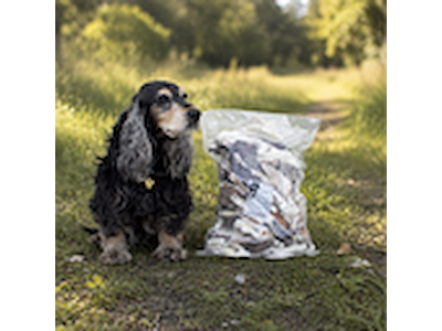 Snack'it Kaninører med Pels 1 kg – Naturlig Hundesnack