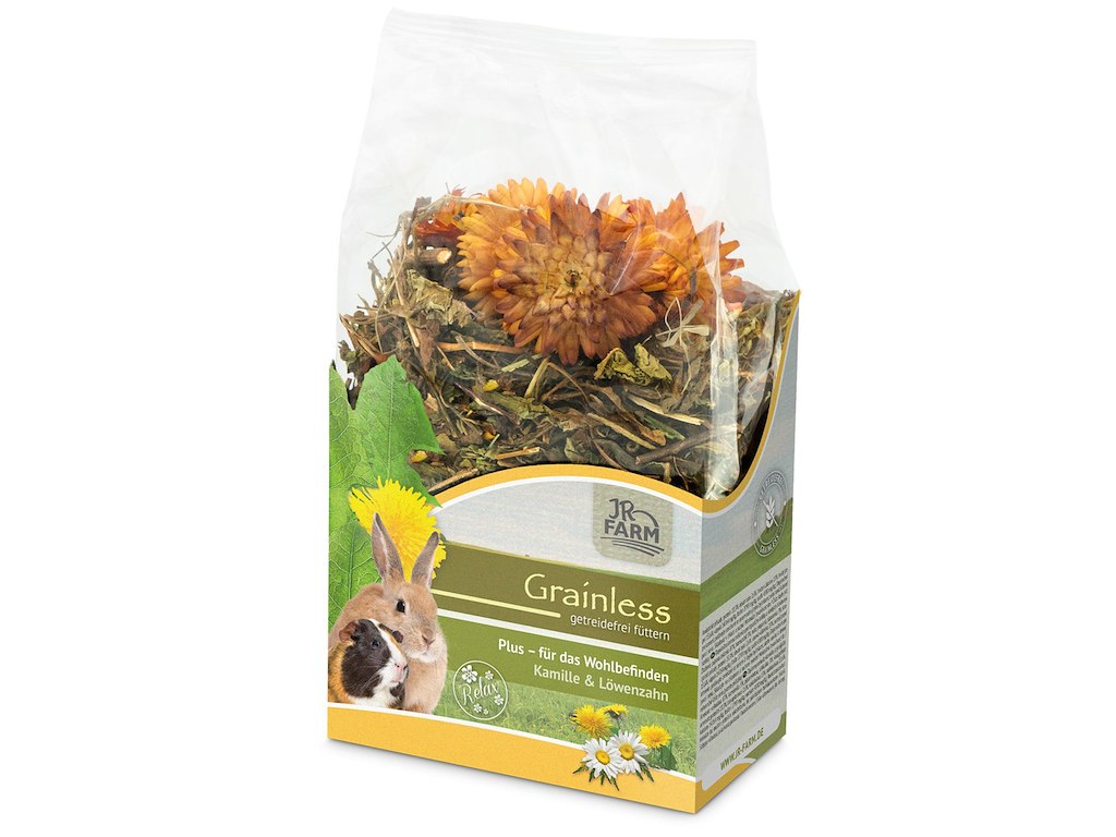 JR Grainless PLUS Kamille/Mælkebøtte100g