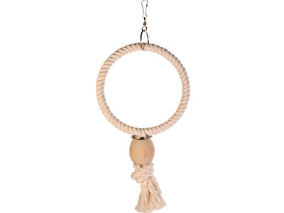 Bomuldsring med trækugle ø16cm