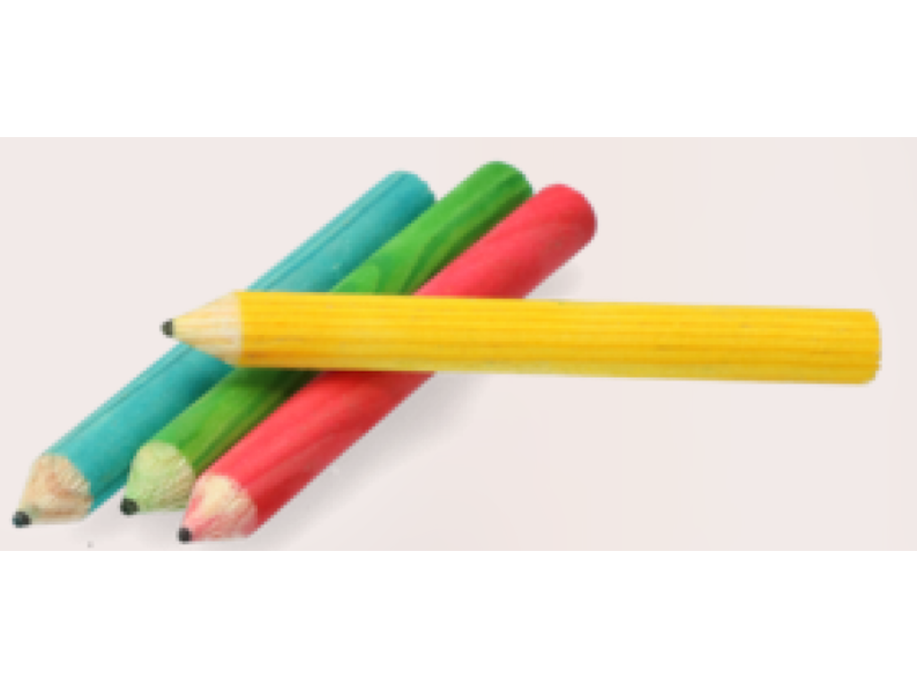 Play Pencil 4 stk. – Farverigt Tyggelegetøj til Gnavere