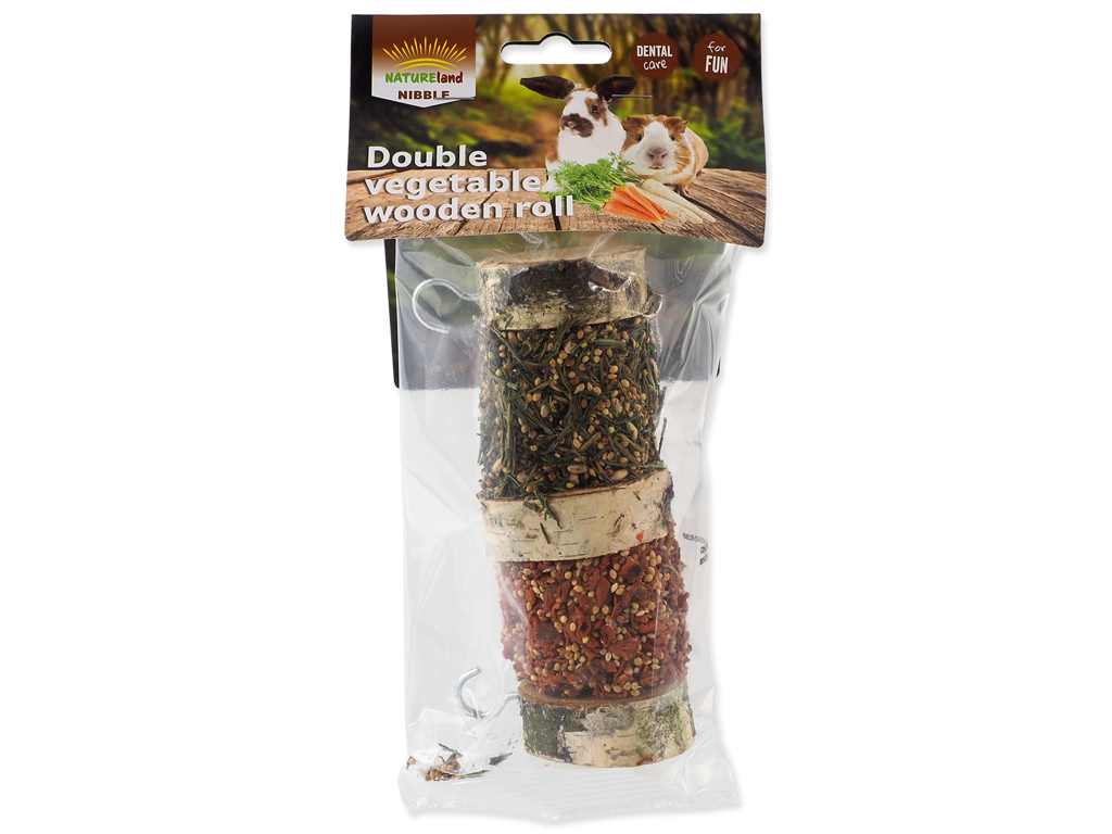 Nature land trærulle med 2 slags grønsager 120g