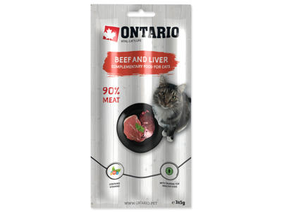 ONTARIO Stick for cats Oksekød og lever 3x5g