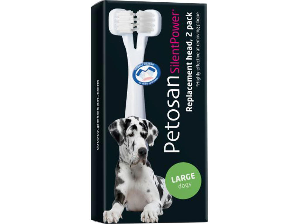 PETOSAN BØRSTEHOVED 2 STK