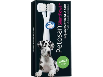 PETOSAN BØRSTEHOVED 2 STK