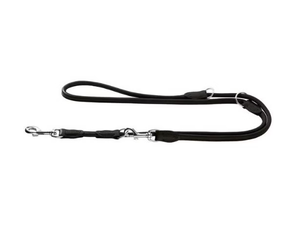 Hunter Elglæder Dressurline Sort 14 mm x 200 cm – Rundsyet Kvalitetsline