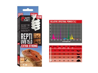 Pære Compact-Fluorescent E27 UVB 15.0