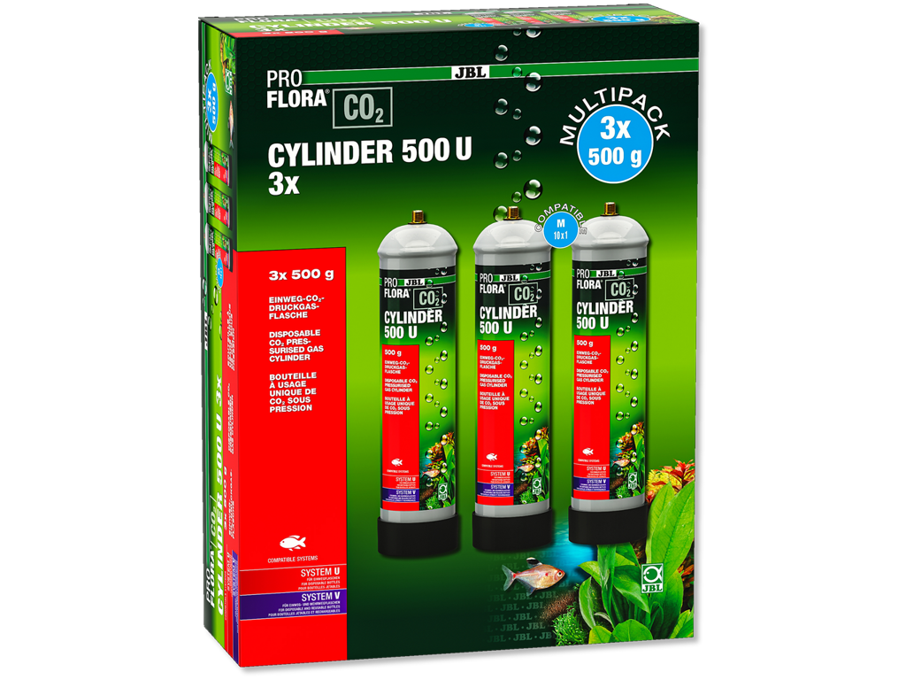 JBL proflora co2 cylinder 500 U 3x500g,