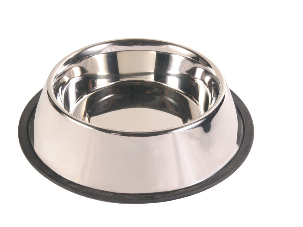 Rustfri stål skål m/gummi 2,8