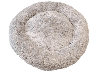 Fluffy hundeseng M lysegrå 76,5x76,5cm