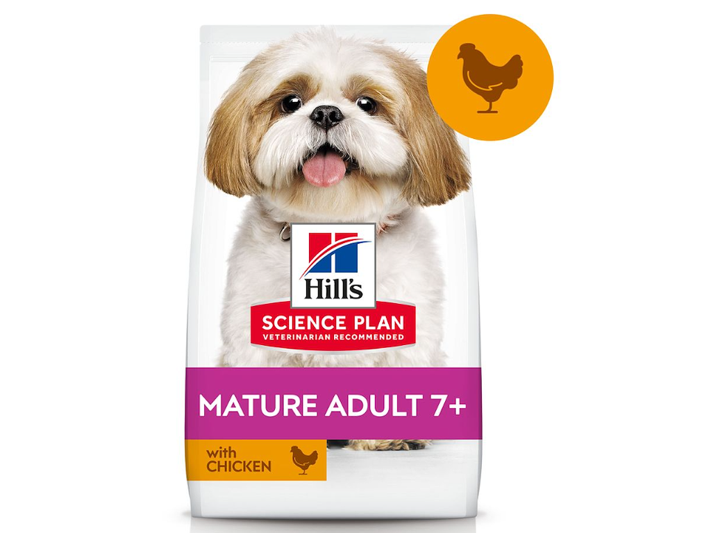 Hill's Science Plan Small & Mini Mature Adult 7+ med Kylling – 1,5 kg