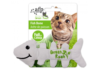 Fiskeben m.Catnip 15 cm Green Rush