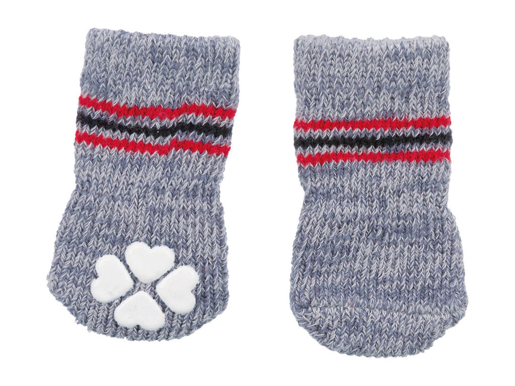 Hundesokker, grå  L (2 stk.)