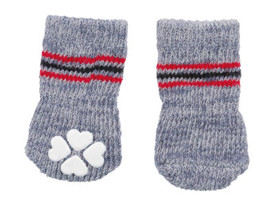 Hundesokker, grå  L (2 stk.)