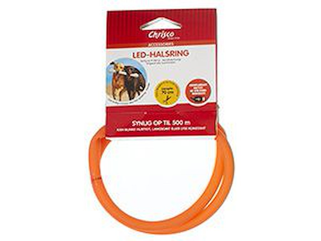 LED-lys halsbånd – 70 cm (assorterede farver) Chrisco 