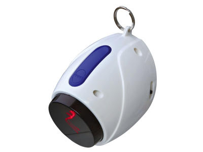 Moving Light Laser pointer, 11cm, hvid/blå