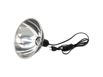 Keramisk lampeholder til terrarier med reflektor