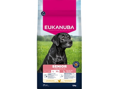 Eukanuba Senior Large Breed Kylling 12 kg – Hundefoder til Store Racer 9+ år