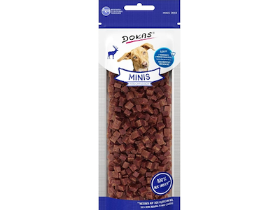 Dokas Minis Krondyr 60 g – Kornfri Træningsgodbid med Vildtkød til Hund