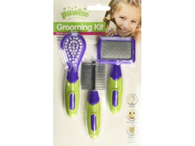 Pawise Grooming Kit 3 dele – Plejesæt til Smådyr