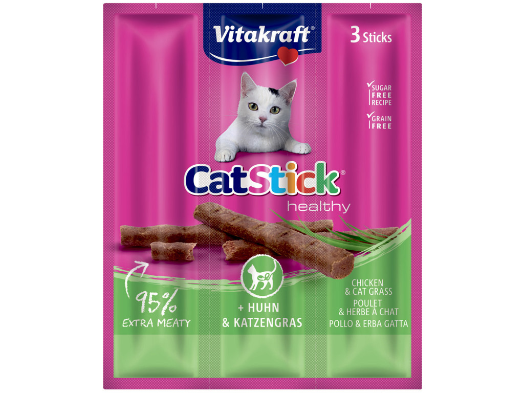 Cat-Stick Mini Kylling og Kattegræs