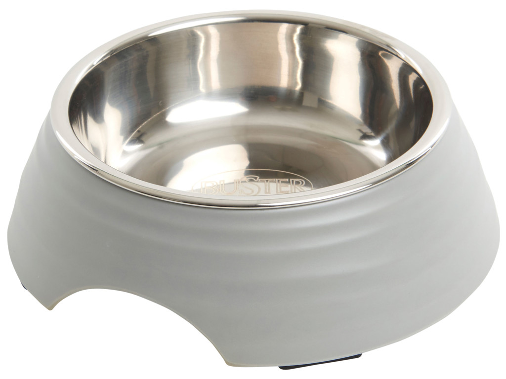 BUSTER Frosted Ripple Bowl, mat grå, S