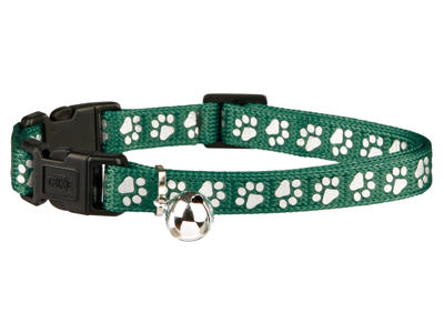 Cat collar, with double-buckle, reflective