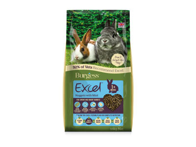 Burgess Dværg/Junior Kanin m/mint 10 kg.