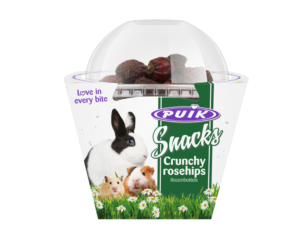 Puik Snacks Crunchy rosehips/ rosenknopper 80g