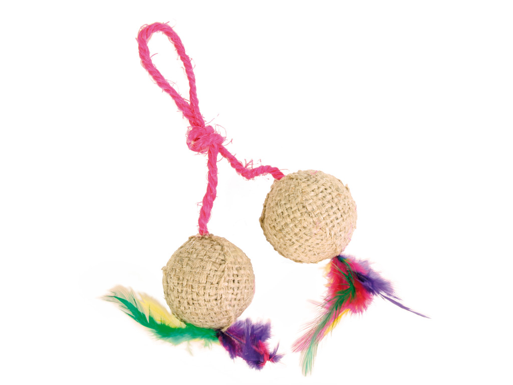 2 bolde med catnip ø4,5