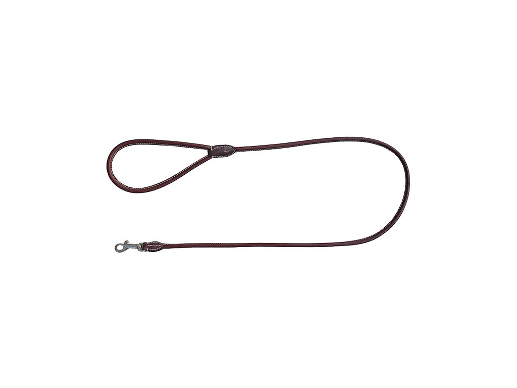 Trixie Walker Rund Line i Læder – Brun 6 mm / 120 cm