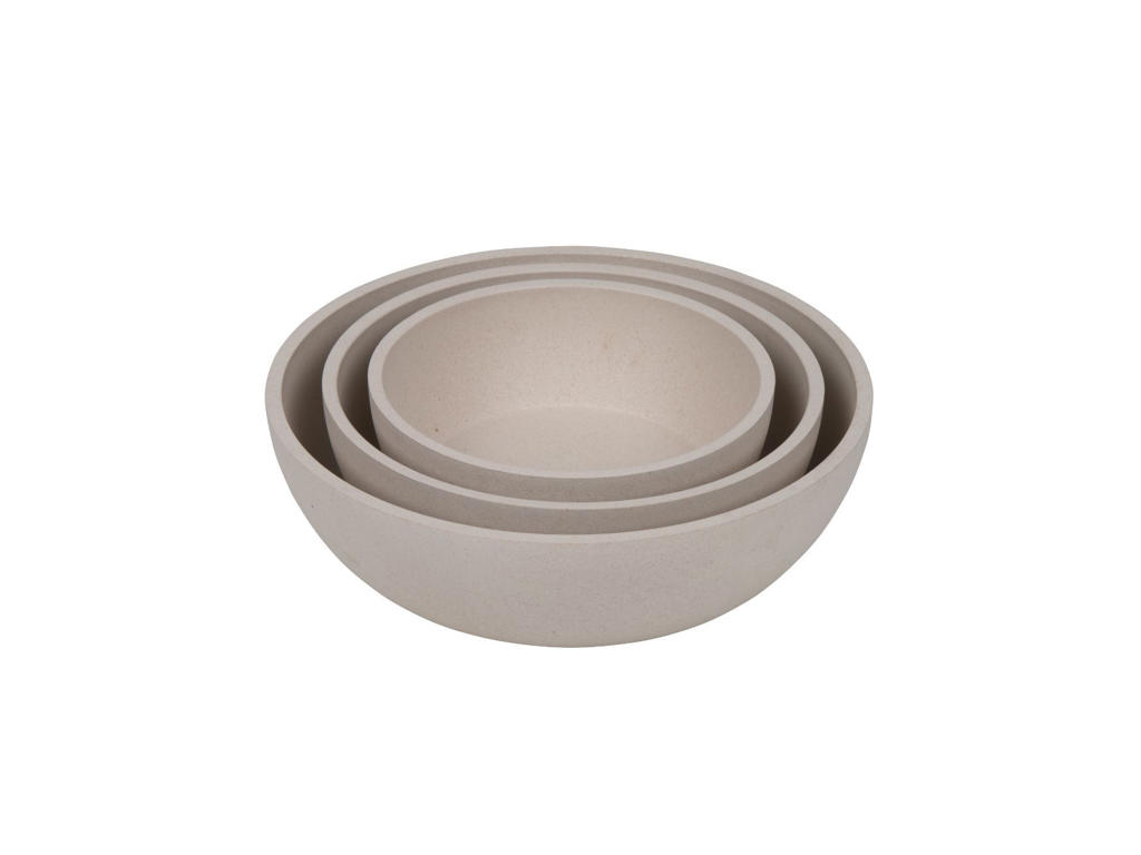 District 70 bamboo dog bowl -  M - merengue