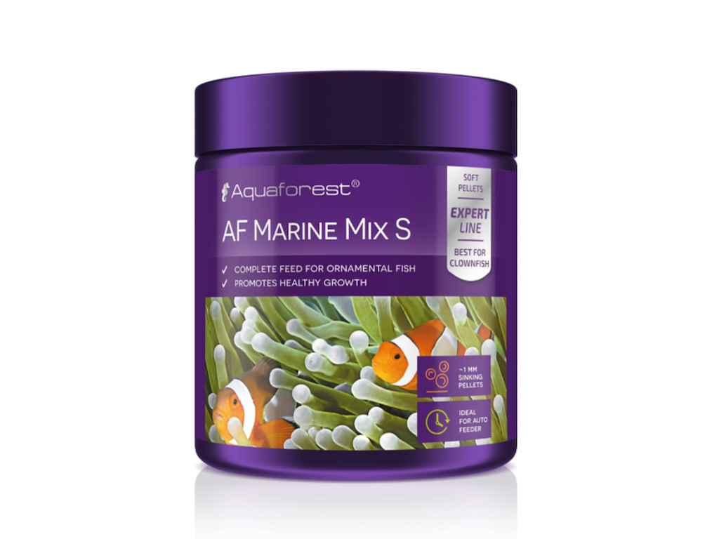 Aquaforest AF Marine Mix S 120 g – Granulatfoder til Kødædende Marine Fisk