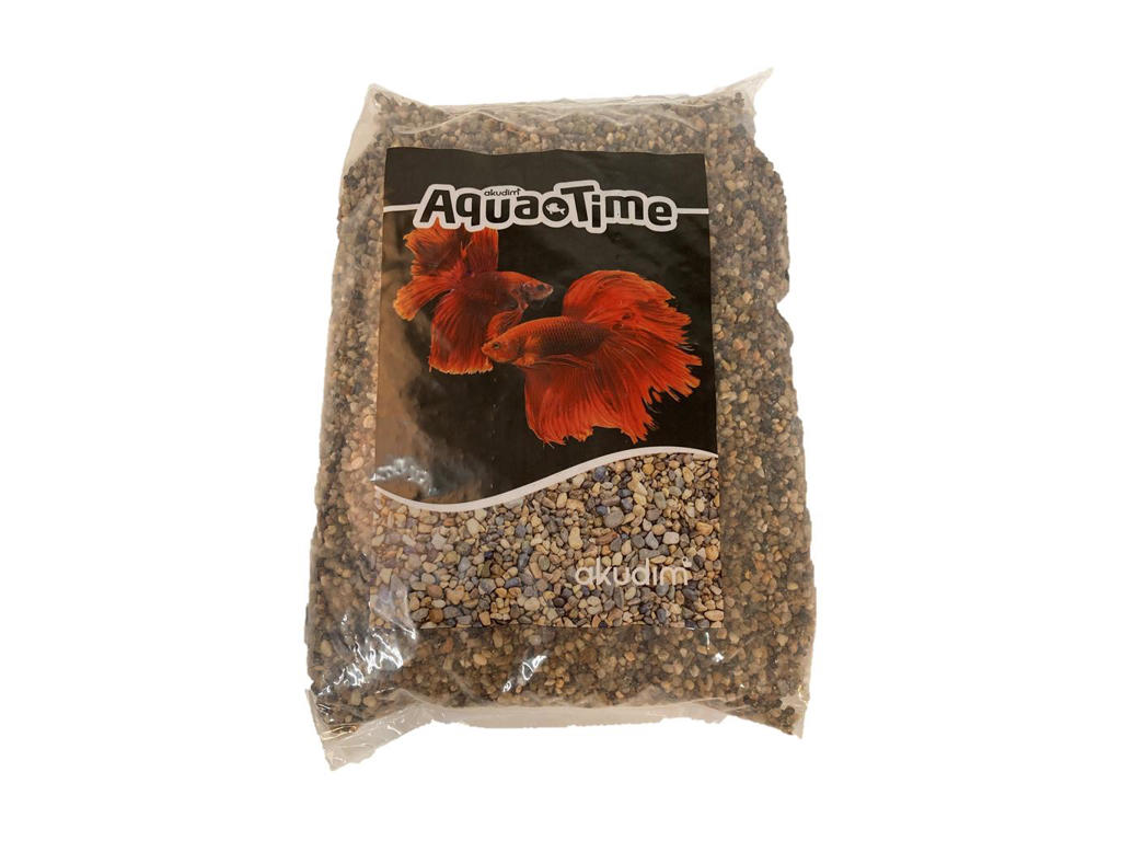Akvariegrus mørk 3-5 mm. 10 kg.