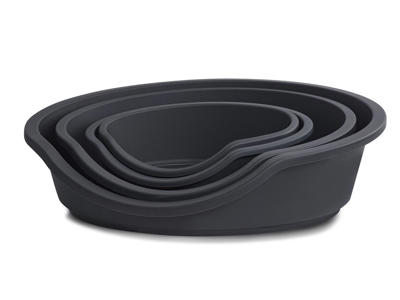 MP eco 80 plasthundekurv 78 x 60 x 25 cm. sort