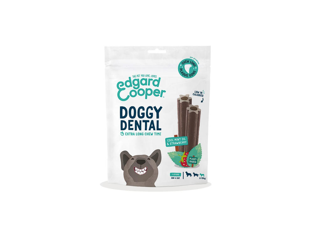 EC doggy dental jordbær&mint 7stk, S
