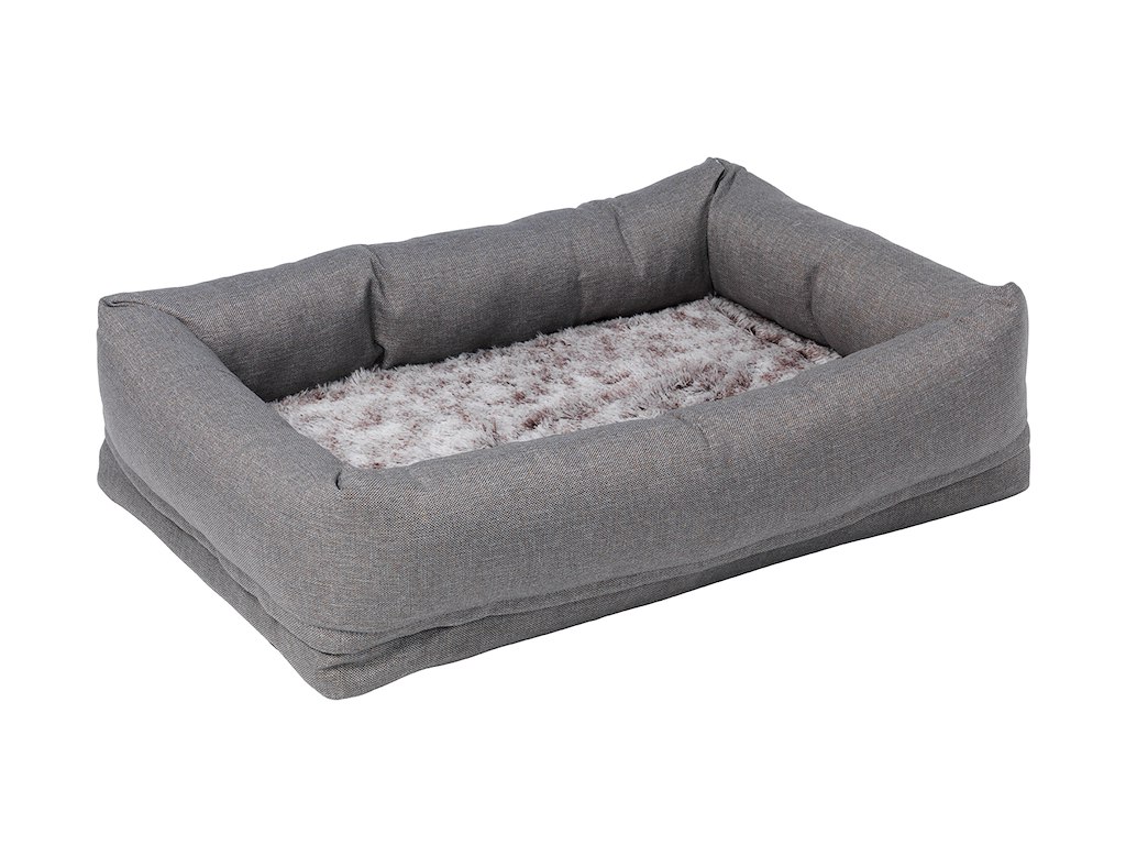 Classy Memory Foam Hundeseng – Beige, Str. M (60 × 40 × 19 cm)