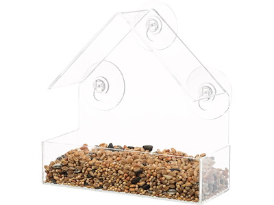 Foderdispenser til Vindue 225 ml – Fuglefoderhus med Sugekopper