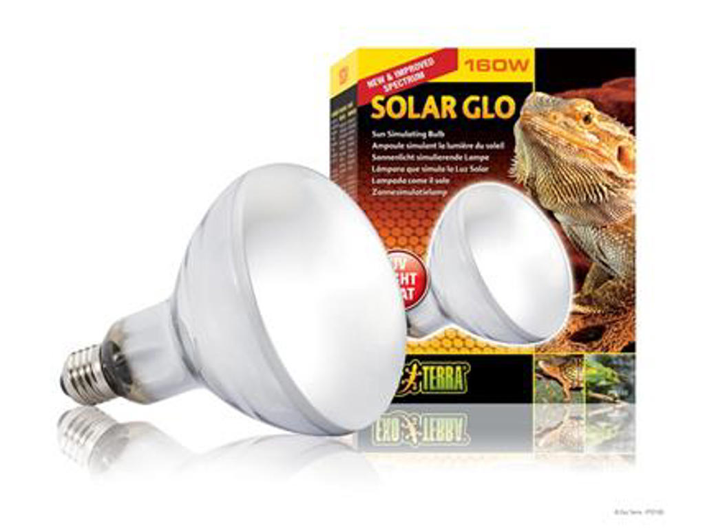 ExoTerra solar-glo 160 watt. uva, uvb, infrarød