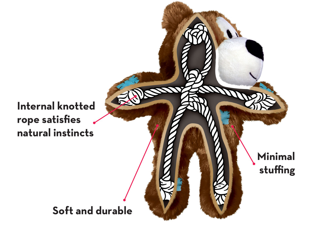 KONG WILD KNOTS BEAR HUNDELEGETØJ 20 CM