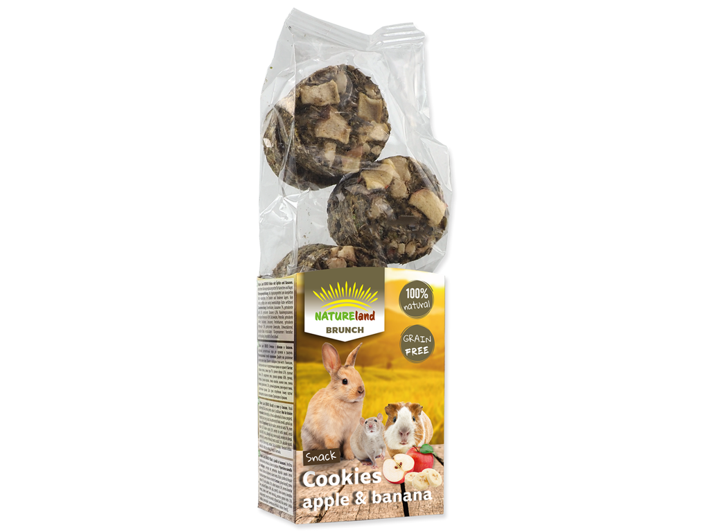 Nature land brunch kornfri æble & banan kage 120g