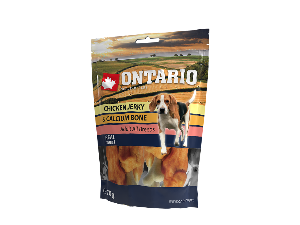ONTARIO Snack Chicken Jerky + Calciumc 70g