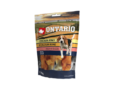 ONTARIO Snack Chicken Jerky + Calciumc 70g
