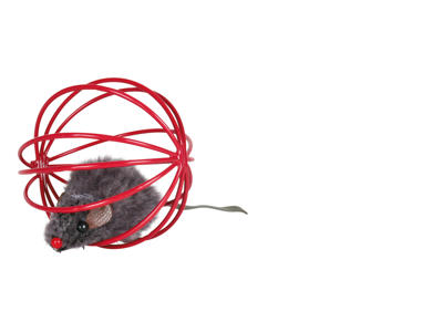 Pelsmus i gitterbold 6cm