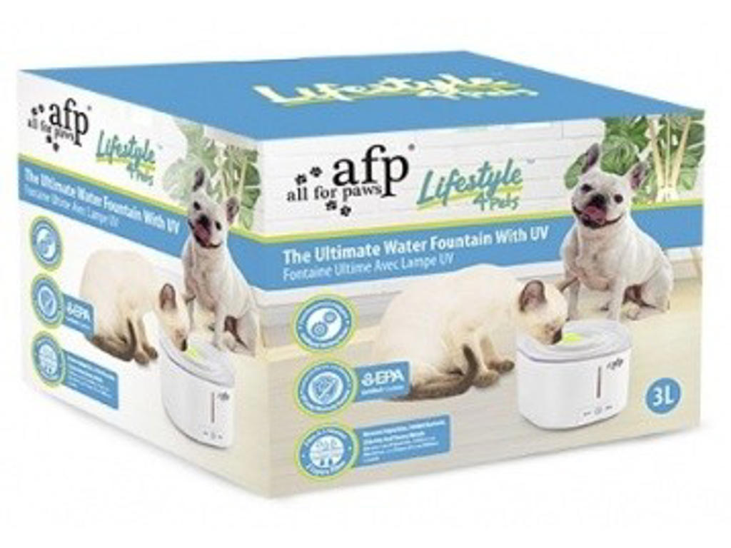 Vandfontæne hund/kat med UV