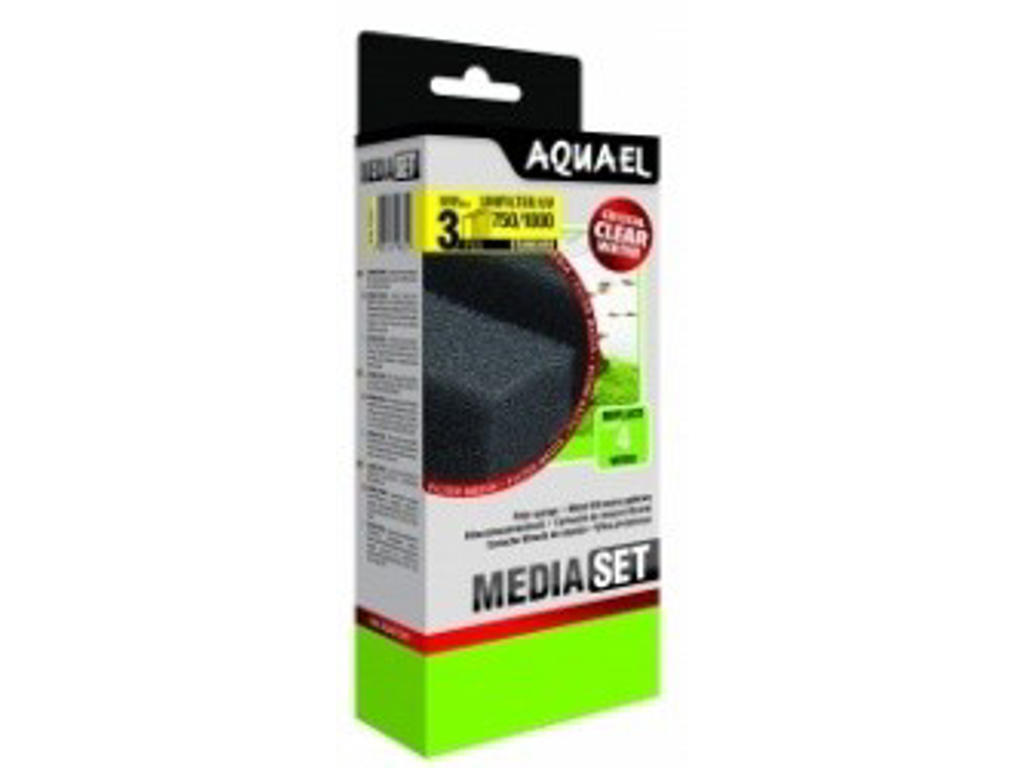 Svamp Unifilter 750+1000/+UV Media set 3 stk