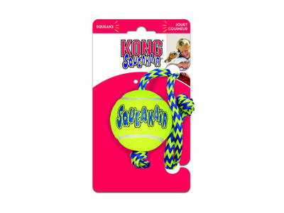 KONG AIRDOG SQUEAKER TENNISBOLD M REB 7CM
