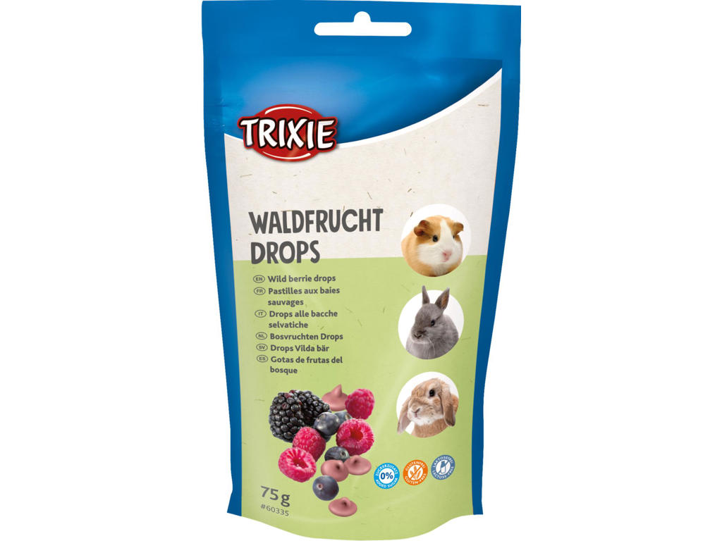 Vitamindrops skovbær gnaver 75g